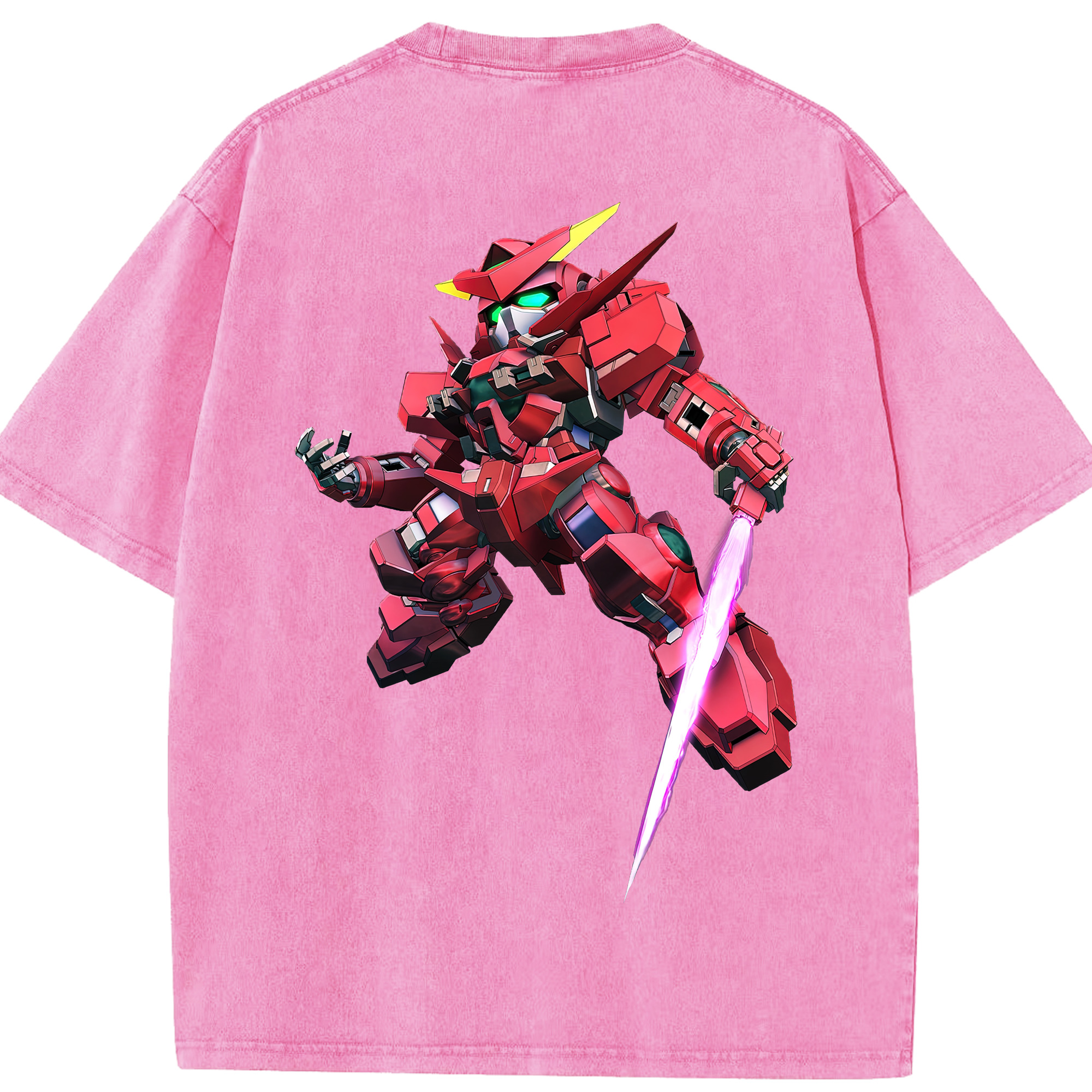 （画像用） 機動戦士ガンダム Mobile Suit Gundam 綿100% ヴィンテージ風 半袖Tシャツ（背面プリント）